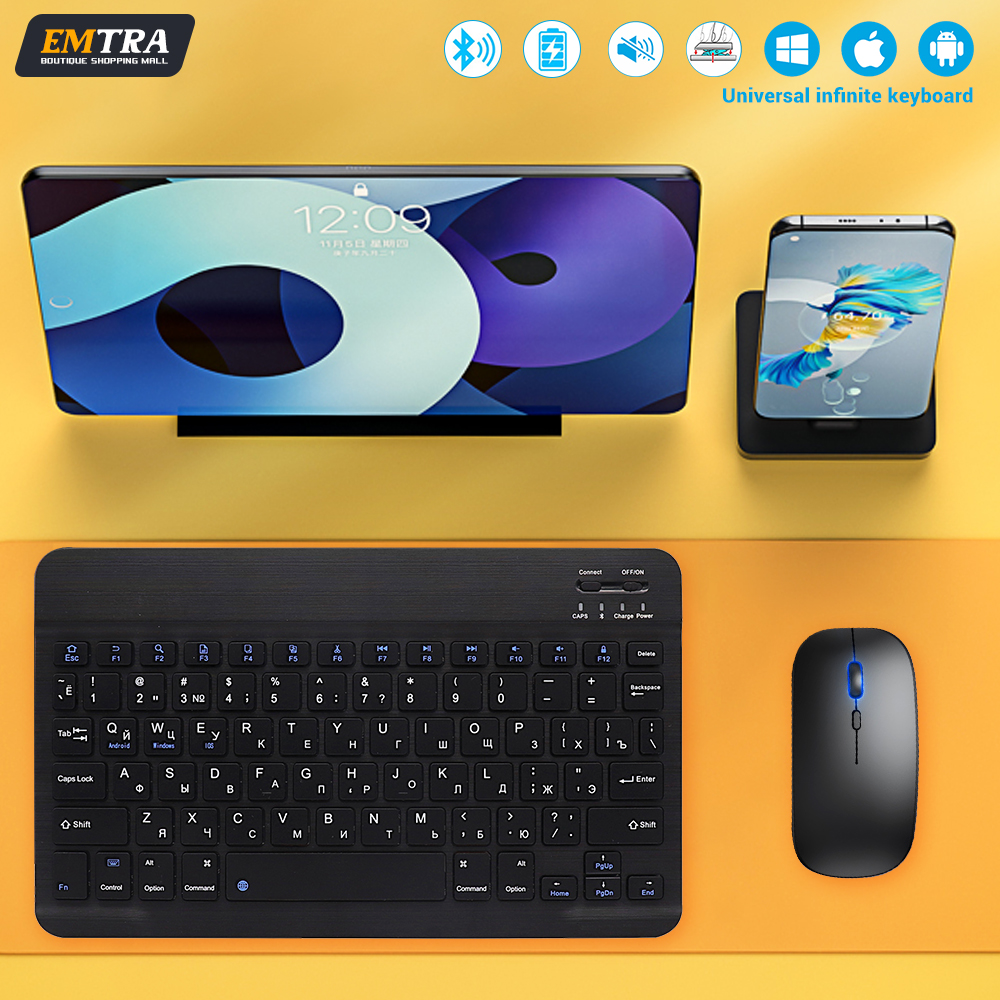 Gaming Keyboard Mouse Wireless - Bluetooth Keyboard and Mouse For iPad