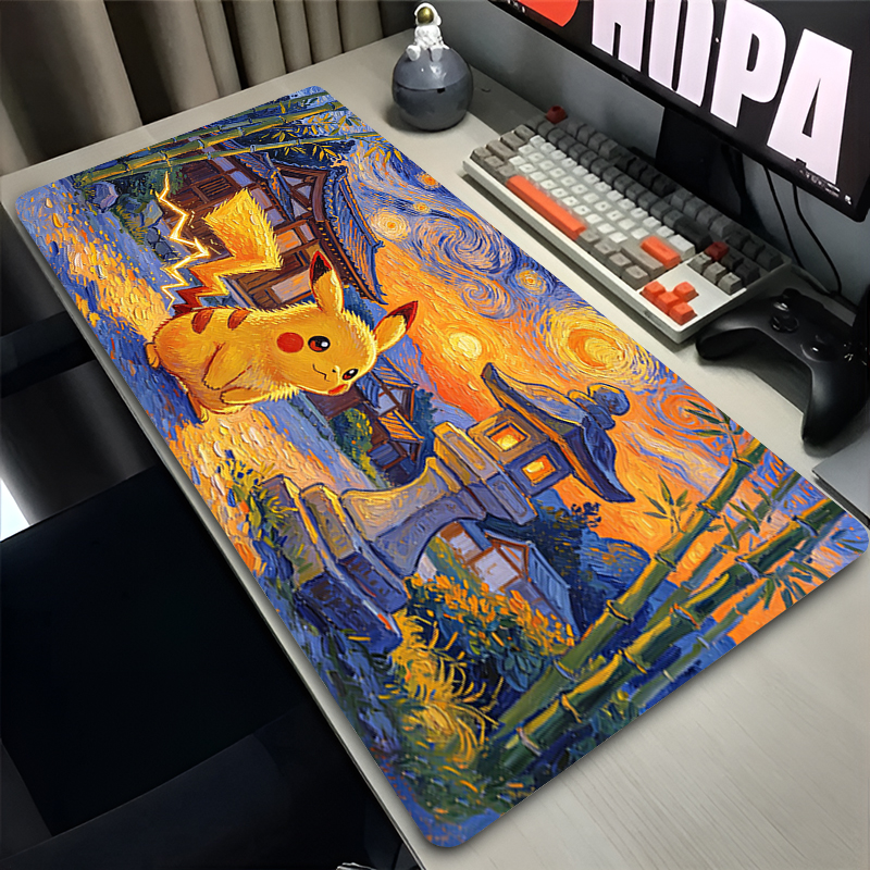 Gaming Keyboard He - Mouse Pad Pokemon Pikachus Rubber Extended