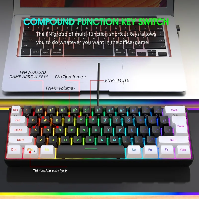 Keyboard and mouse 60% compute – Gaming Keyboard Mouse Combo Bewertung und Preis