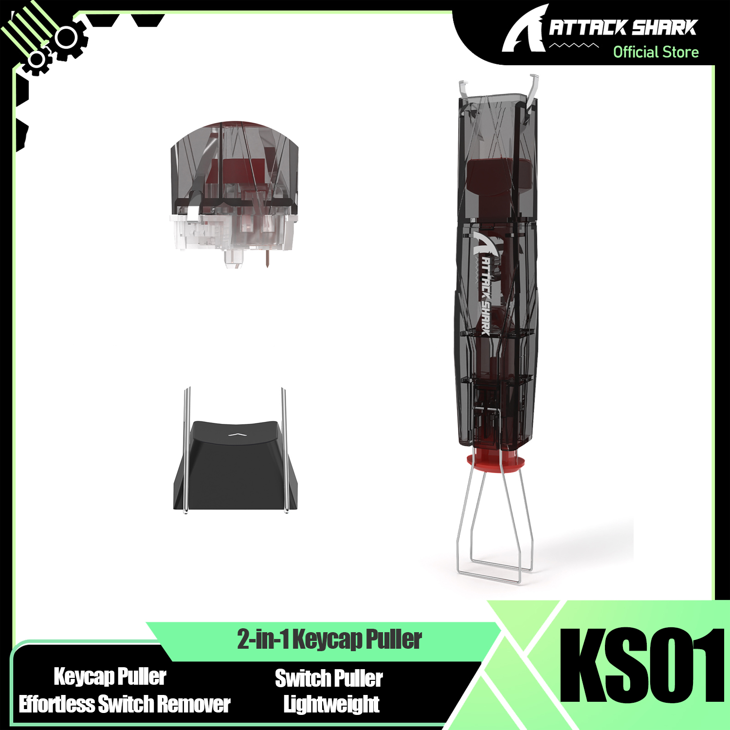 ATTACK SHARK KS01 2-in-1 Keyca – Keycap Puller Ring Bewertung und Preis