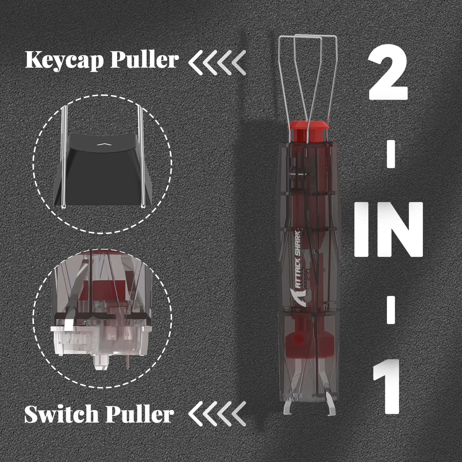 ATTACK SHARK KS01 2-in-1 Keyca – Keycap Puller Ring Bewertung und Preis