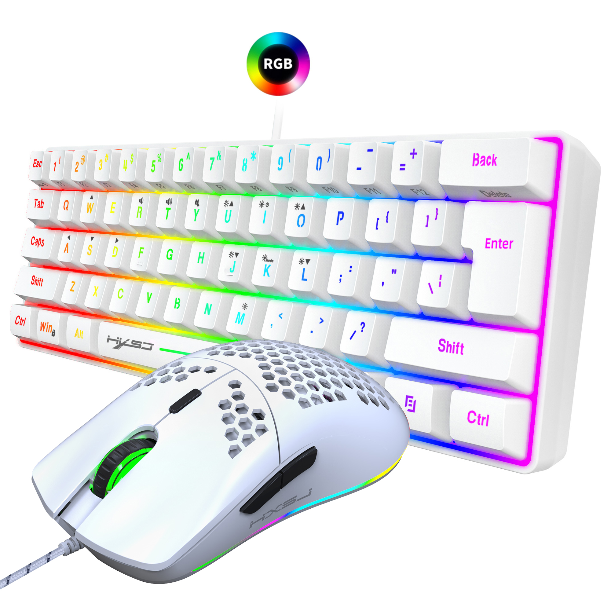 Hot selling HXSJ 61 keys V700  – Gaming Keyboard Extension Bewertung und Preis