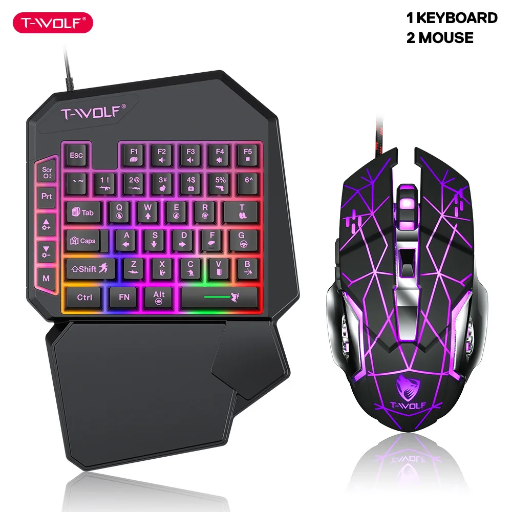 T-WOLF TF900 One Handed Keyboa – Gaming Keyboard Hand Bewertung und Preis