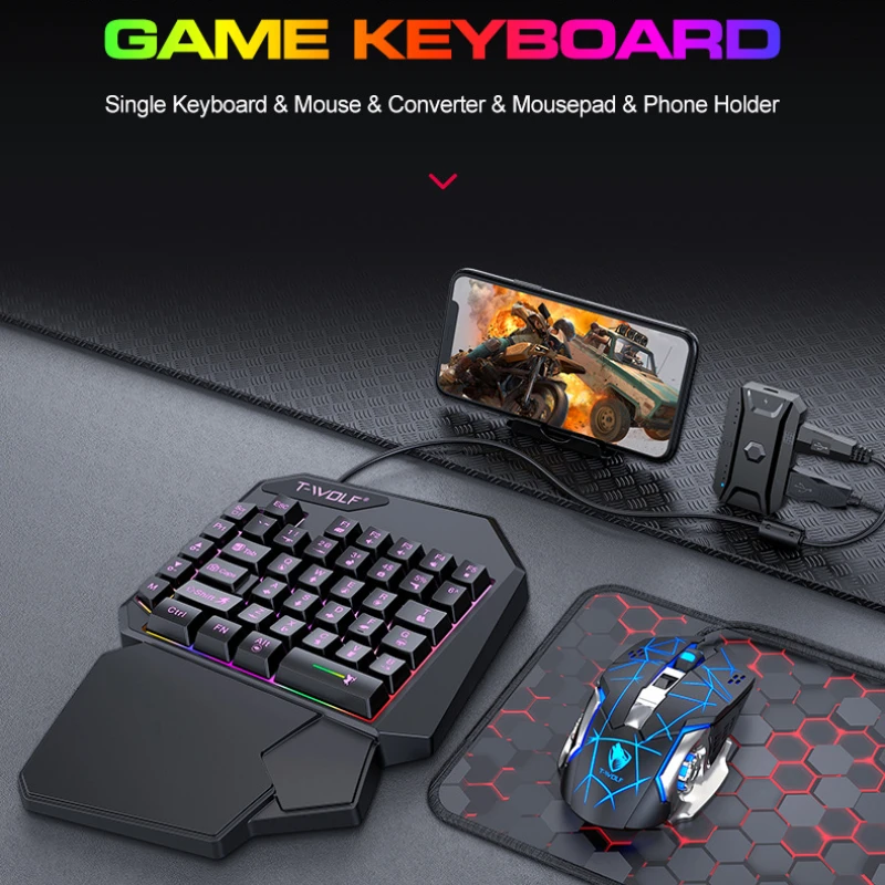 T-WOLF TF900 One Handed Keyboa – Gaming Keyboard Hand Bewertung und Preis
