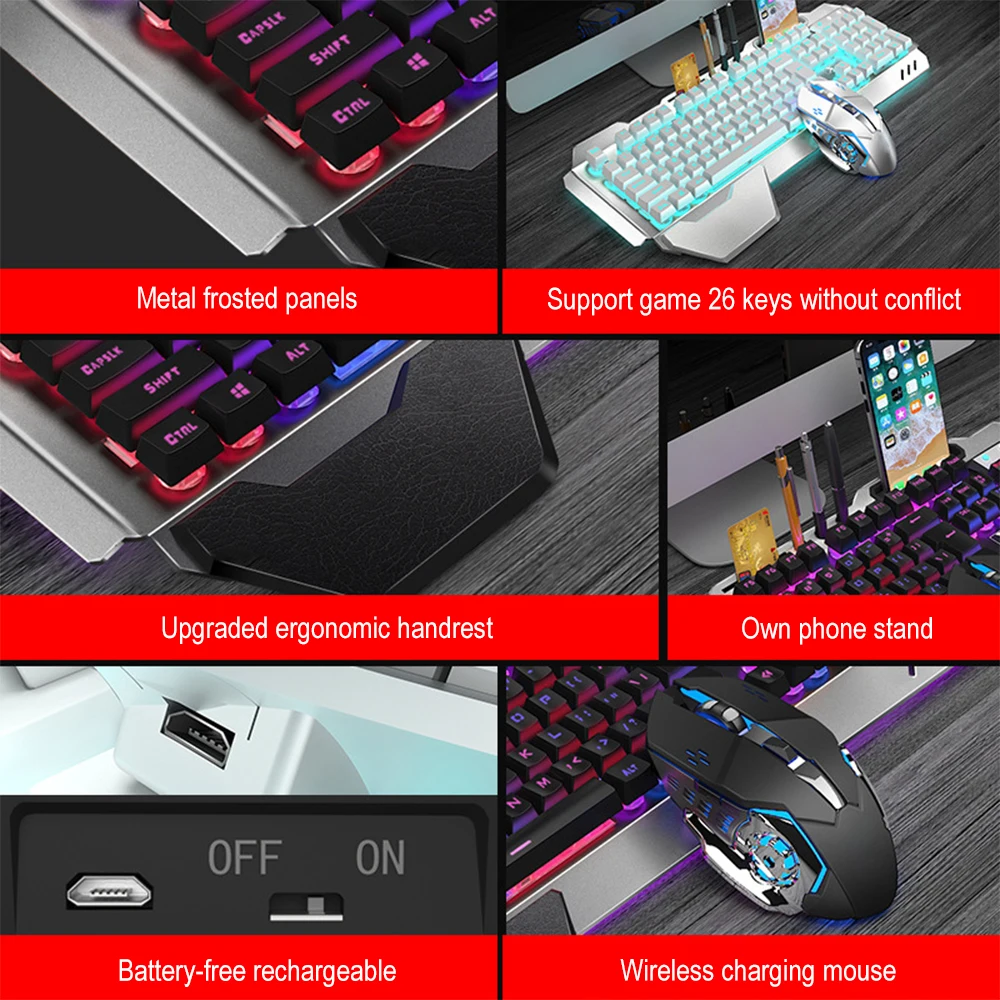 K680 Rechargeable 2.4G wireles – Gaming Keyboard Mouse Wireless Bewertung und Preis