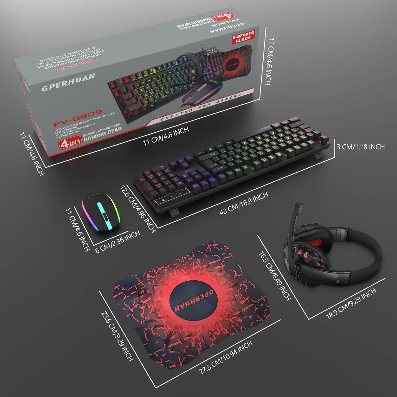 Wired Gaming Keyboard and Mous – Gaming Keyboard Mouse And Headset Combo Bewertung und Preis