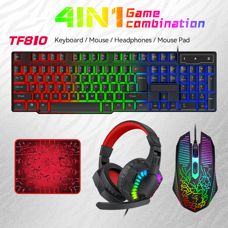 TF810 4 IN 1 Gaming Combo Wire – Gaming Keyboard Mouse And Headset Combo Bewertung und Preis
