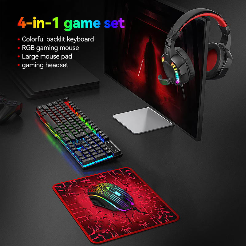 TF810 4 IN 1 Gaming Combo Wire – Gaming Keyboard Mouse And Headset Combo Bewertung und Preis