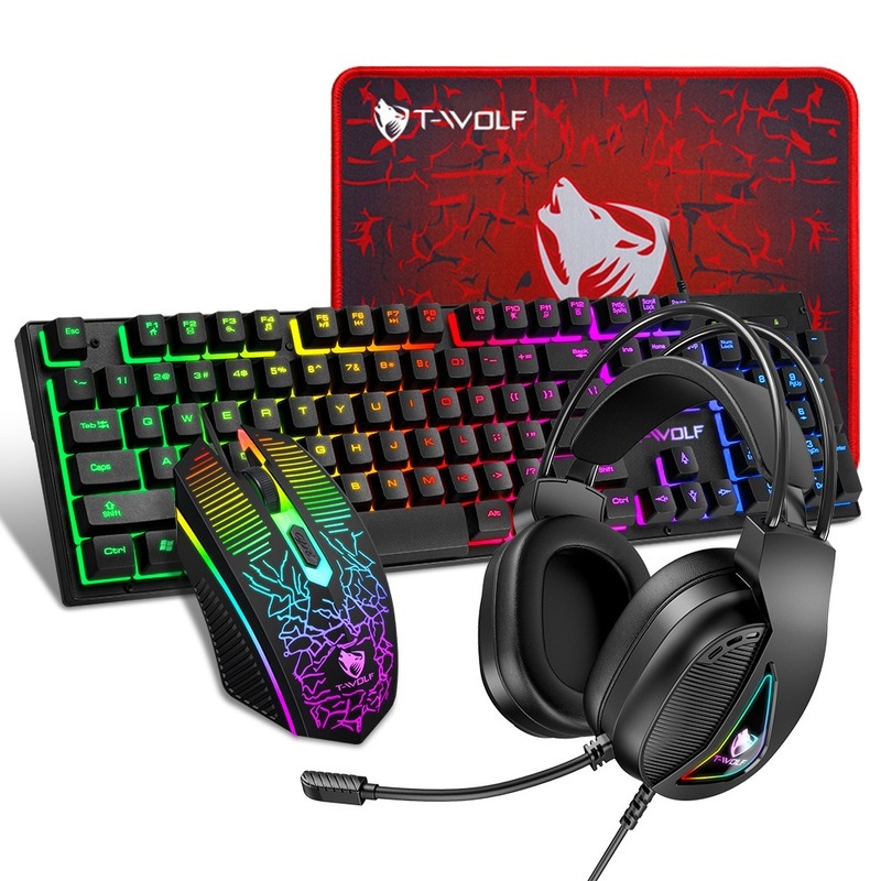 Bestseller T-Wolf Tf400 4 In 1 – Gaming Keyboard Mouse And Headset Combo Bewertung und Preis