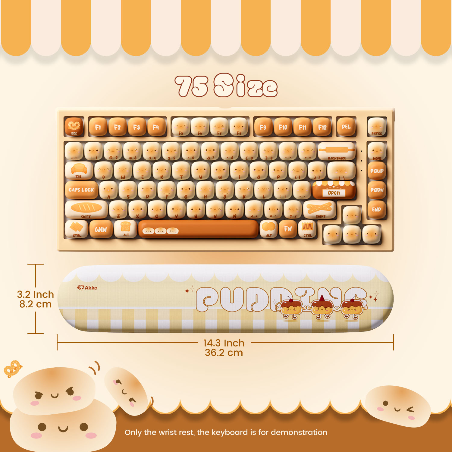 Akko Pudding Buns Keyboard Wri – Gaming Keyboard Hand Bewertung und Preis