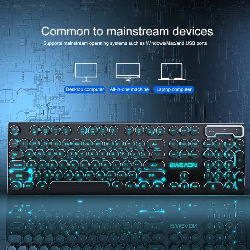 Retro Punk Mechanical Feel Key – Gaming Keyboard Mouse Wireless Bewertung und Preis