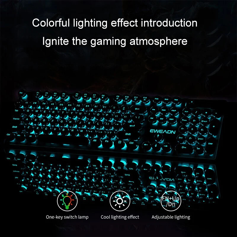 Retro Punk Mechanical Feel Key – Gaming Keyboard Mouse Wireless Bewertung und Preis