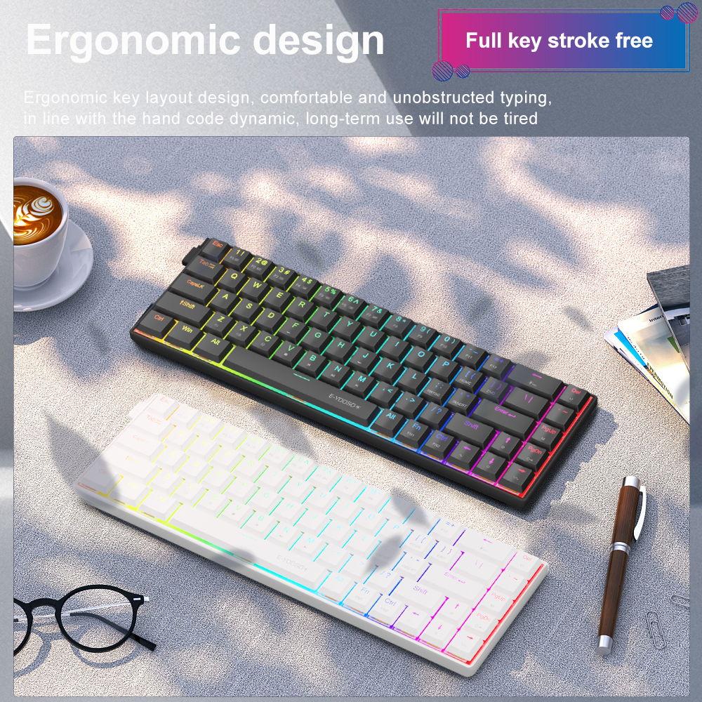 E-YOOSO A68 RGB Mini Slim USB  – Gaming Keyboard Budget Bewertung und Preis