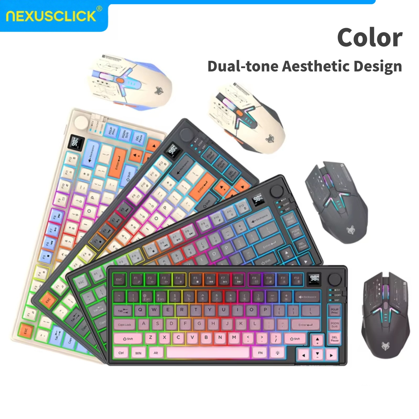 NexusClick Dual Mode Keyboard  – Gaming Keyboard And Mouse Combo Wireless Bewertung und Preis