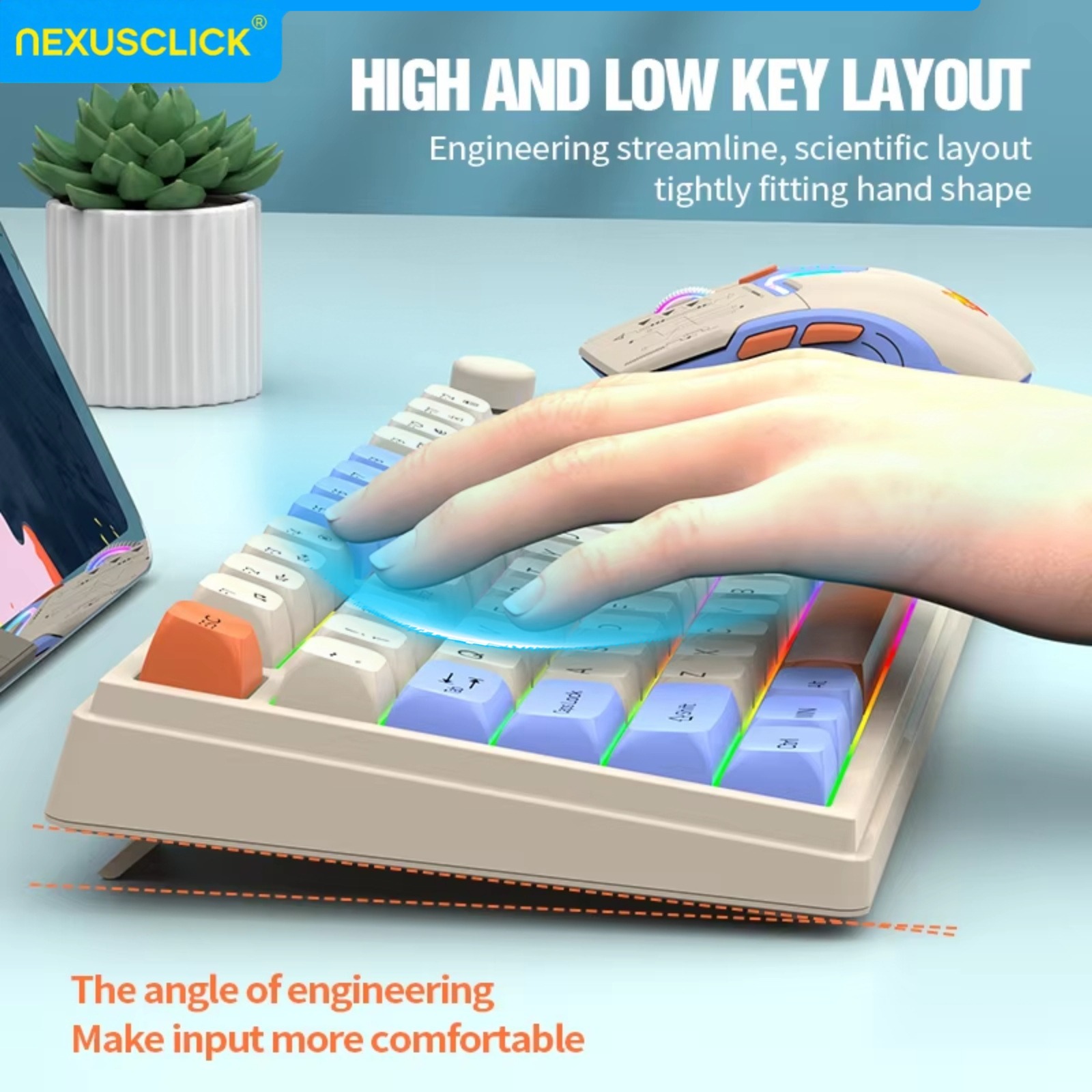 NexusClick Dual Mode Keyboard  – Gaming Keyboard And Mouse Combo Wireless Bewertung und Preis