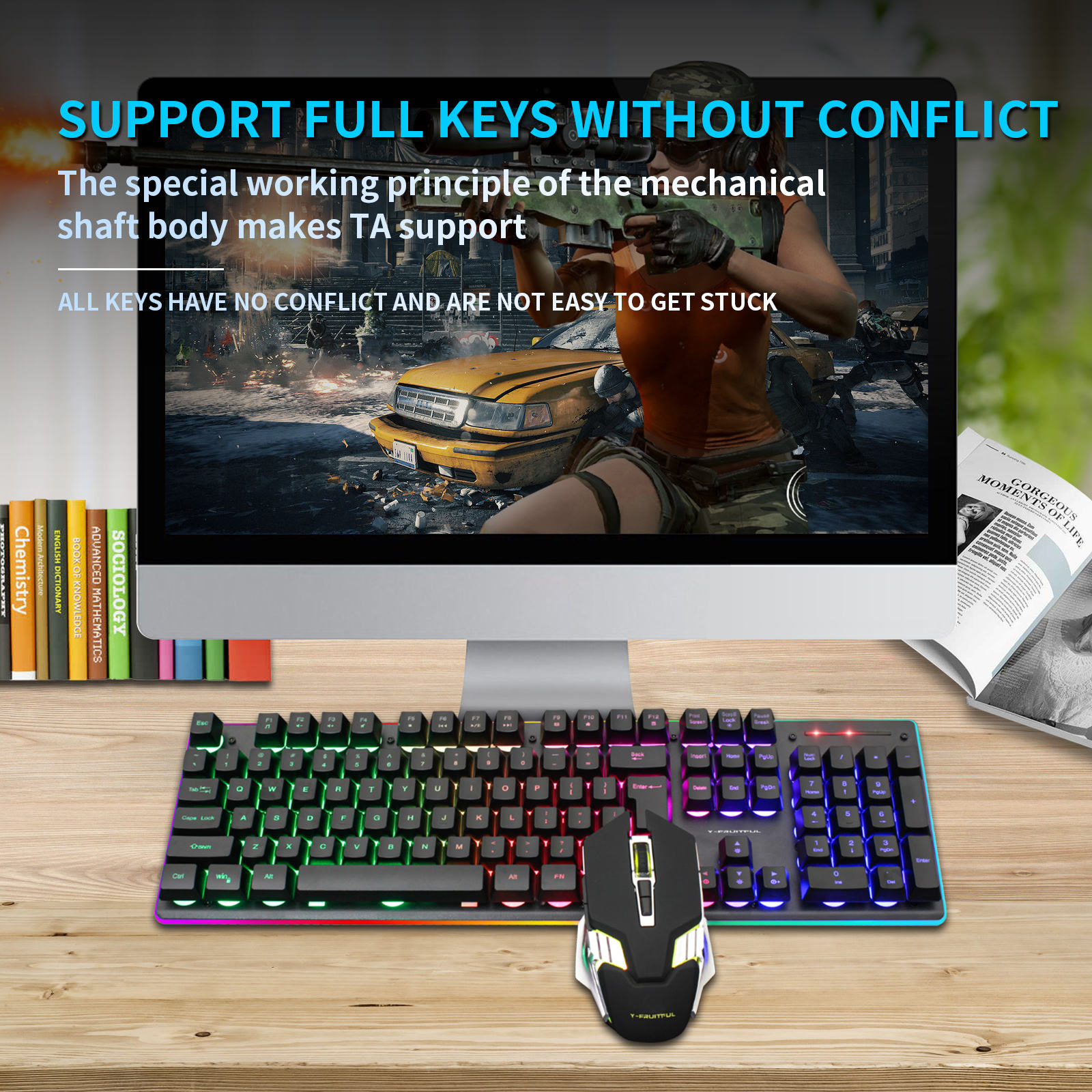 104 Keys RGB Computer Wireless – Gaming Keyboard And Mouse Combo Wireless Bewertung und Preis