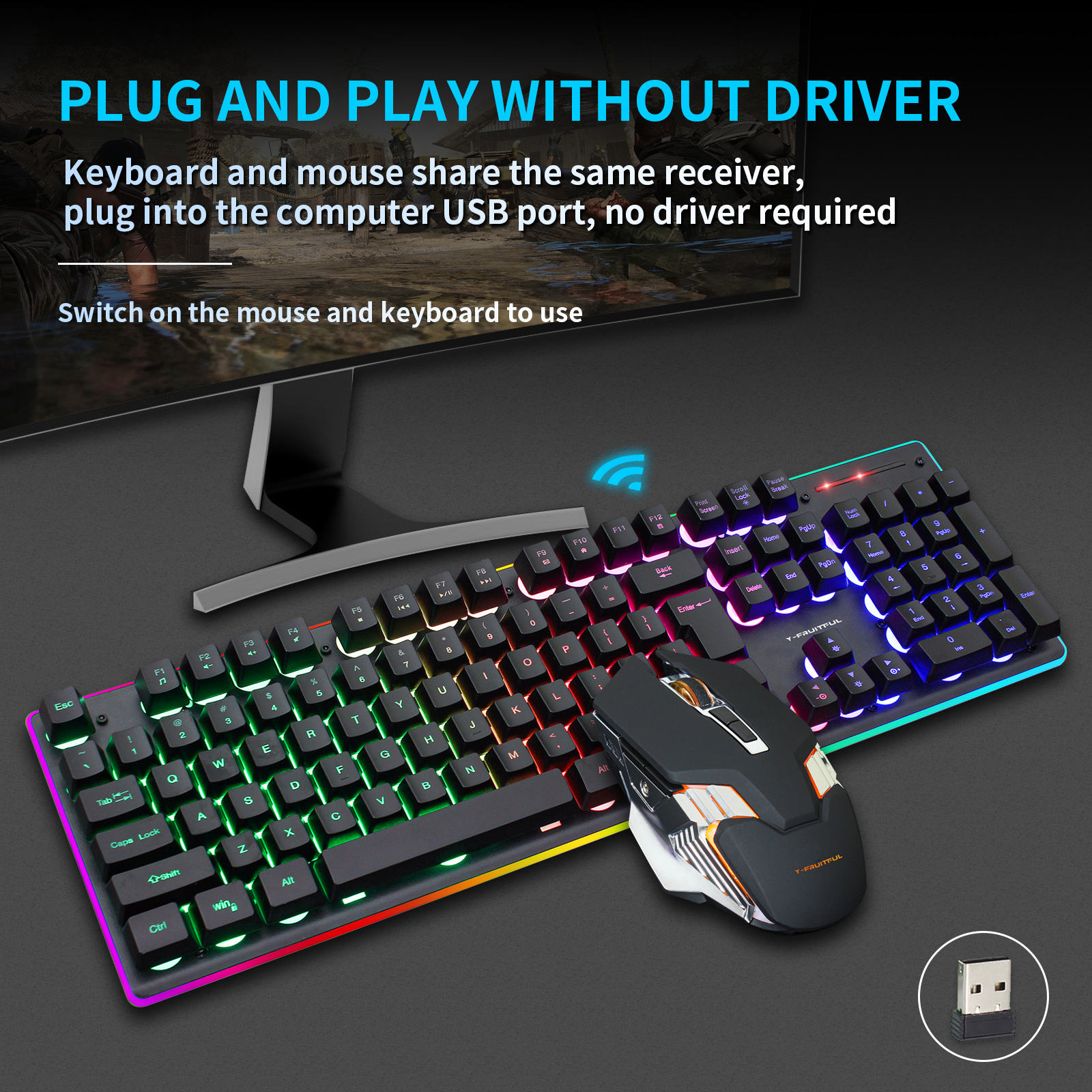 104 Keys RGB Computer Wireless – Gaming Keyboard And Mouse Combo Wireless Bewertung und Preis
