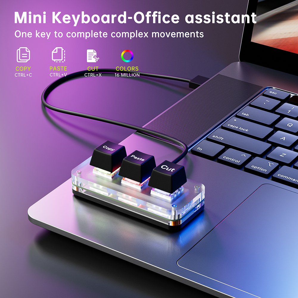 Mini 3-Key Cut Copy Paste Ctrl – Gaming Keyboard Mini Bewertung und Preis