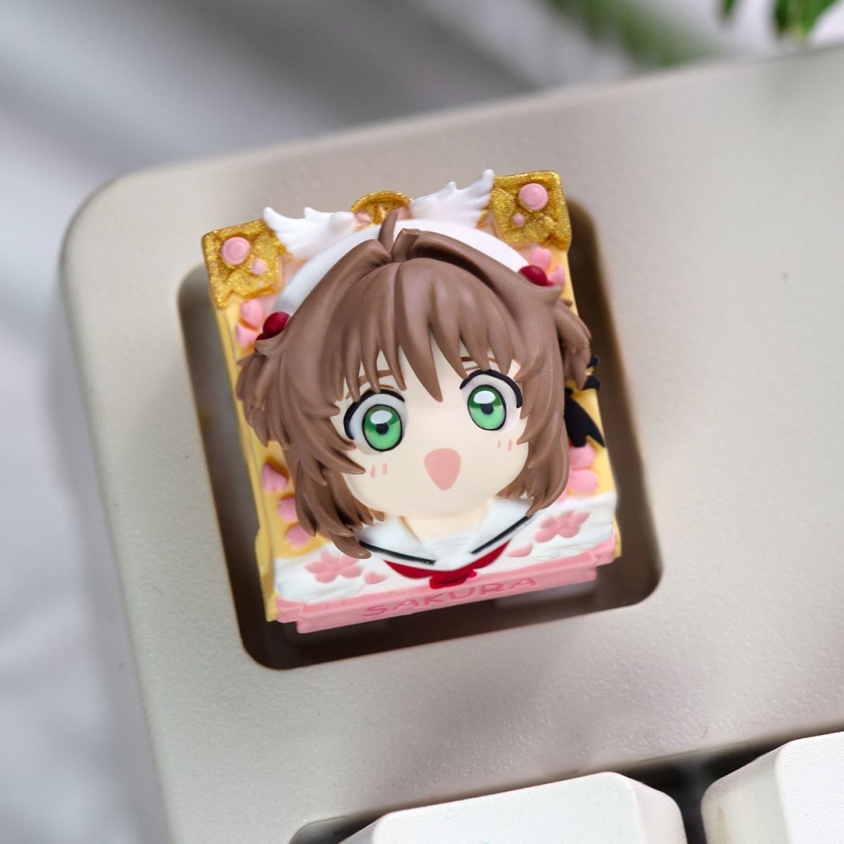 Anime Sakura Keycaps Hand-made – Gaming Keyboard Hand Bewertung und Preis