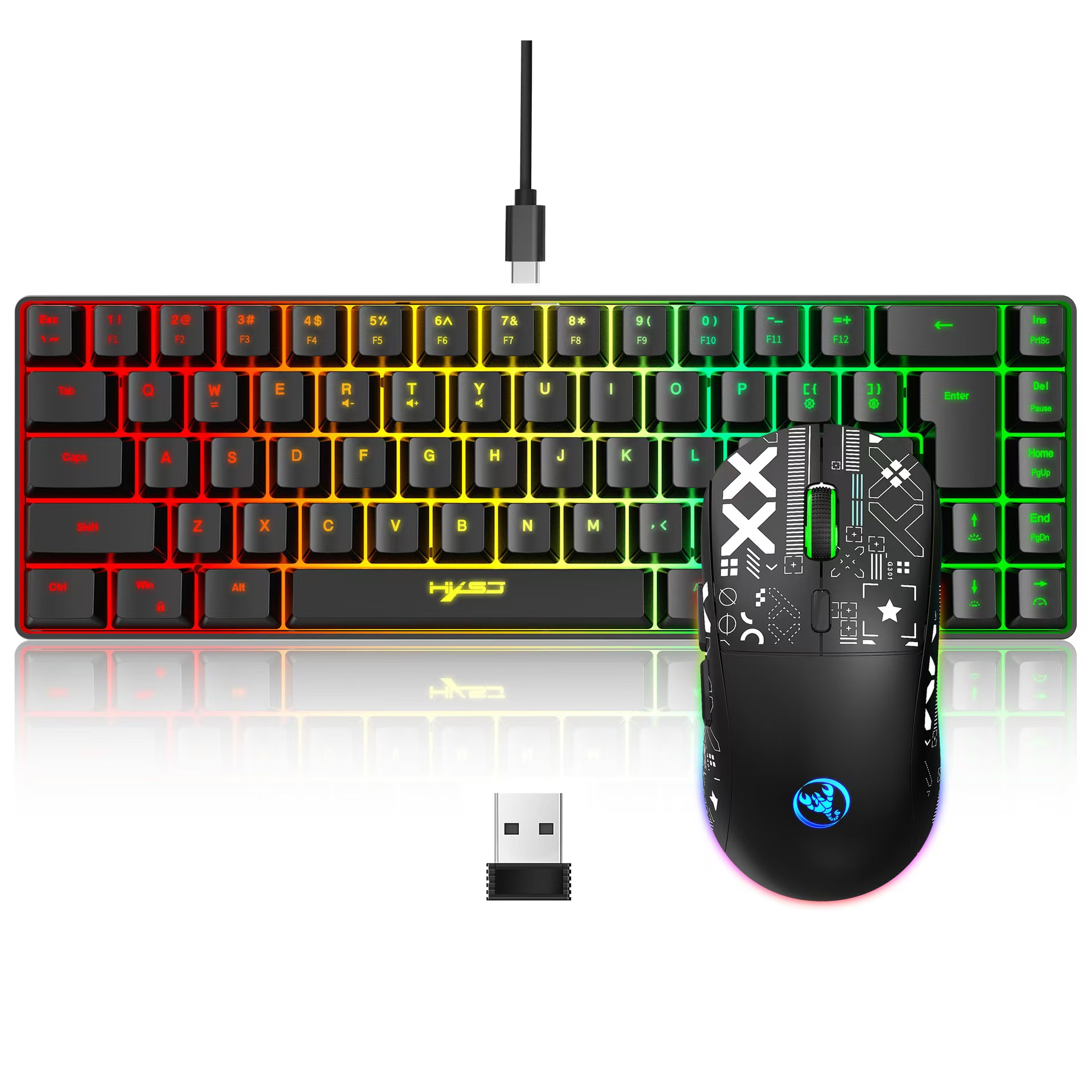 60% gaming Keyboard and mouse  – Keyboard Mouse Bundle Gaming Bewertung und Preis