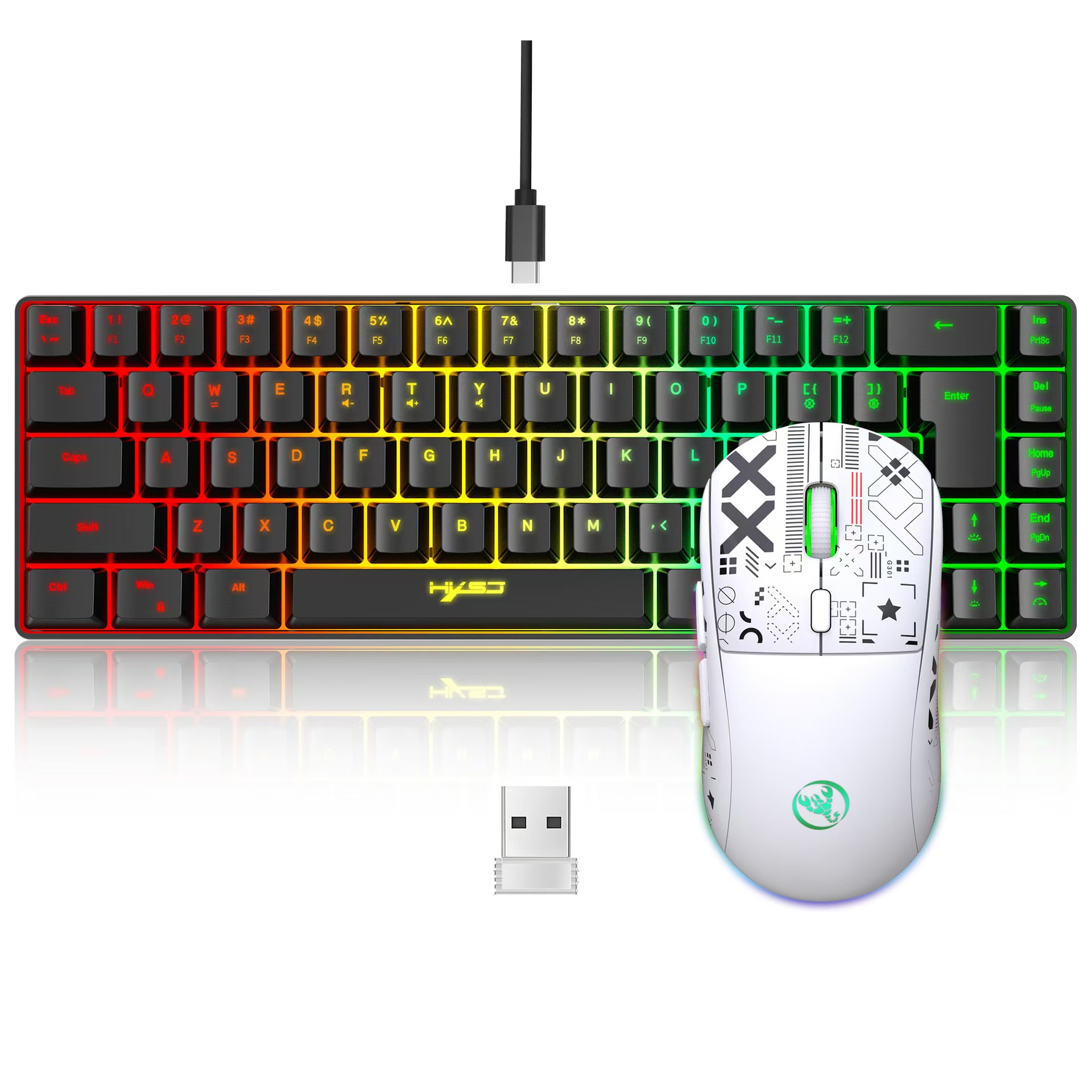 60% gaming Keyboard and mouse  – Keyboard Mouse Bundle Gaming Bewertung und Preis
