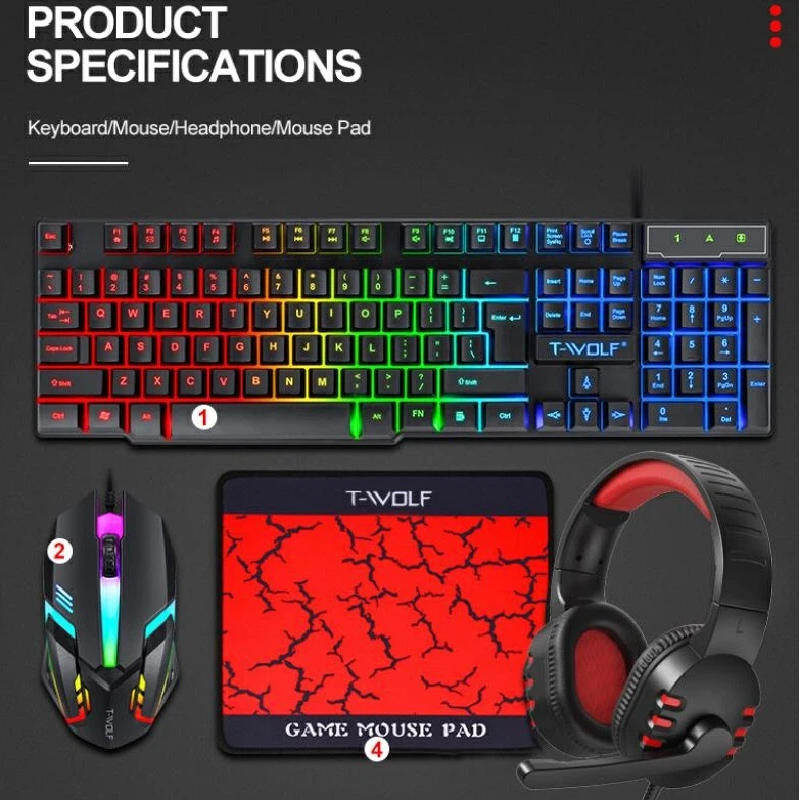 Spanish Russian Keyboard Layou – Gaming Keyboard Mouse And Headset Combo Bewertung und Preis