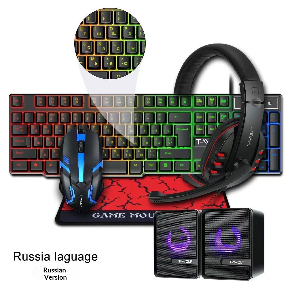 Spanish Russian Keyboard Layou – Gaming Keyboard Mouse And Headset Combo Bewertung und Preis