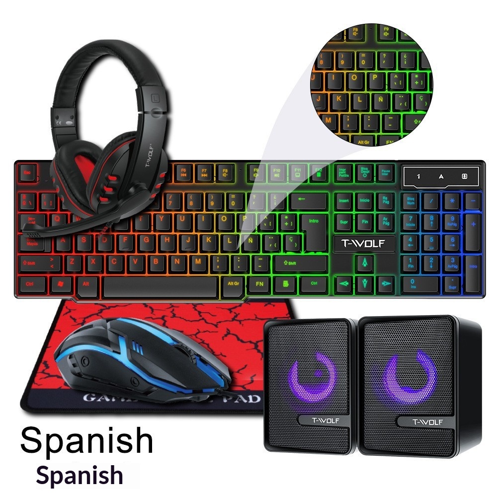Spanish Russian Keyboard Layou – Gaming Keyboard Mouse And Headset Combo Bewertung und Preis