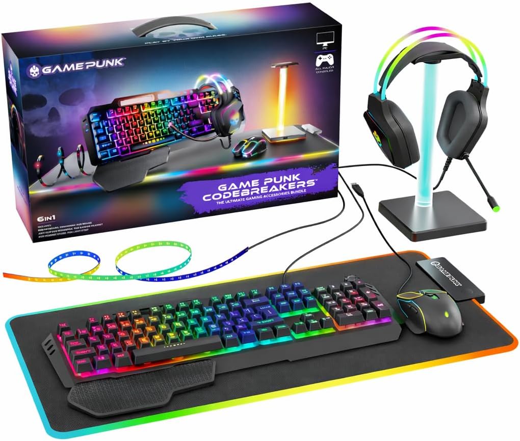 6-Piece RGB Gaming Bundle: Mec – Keyboard Mouse Bundle Gaming Bewertung und Preis