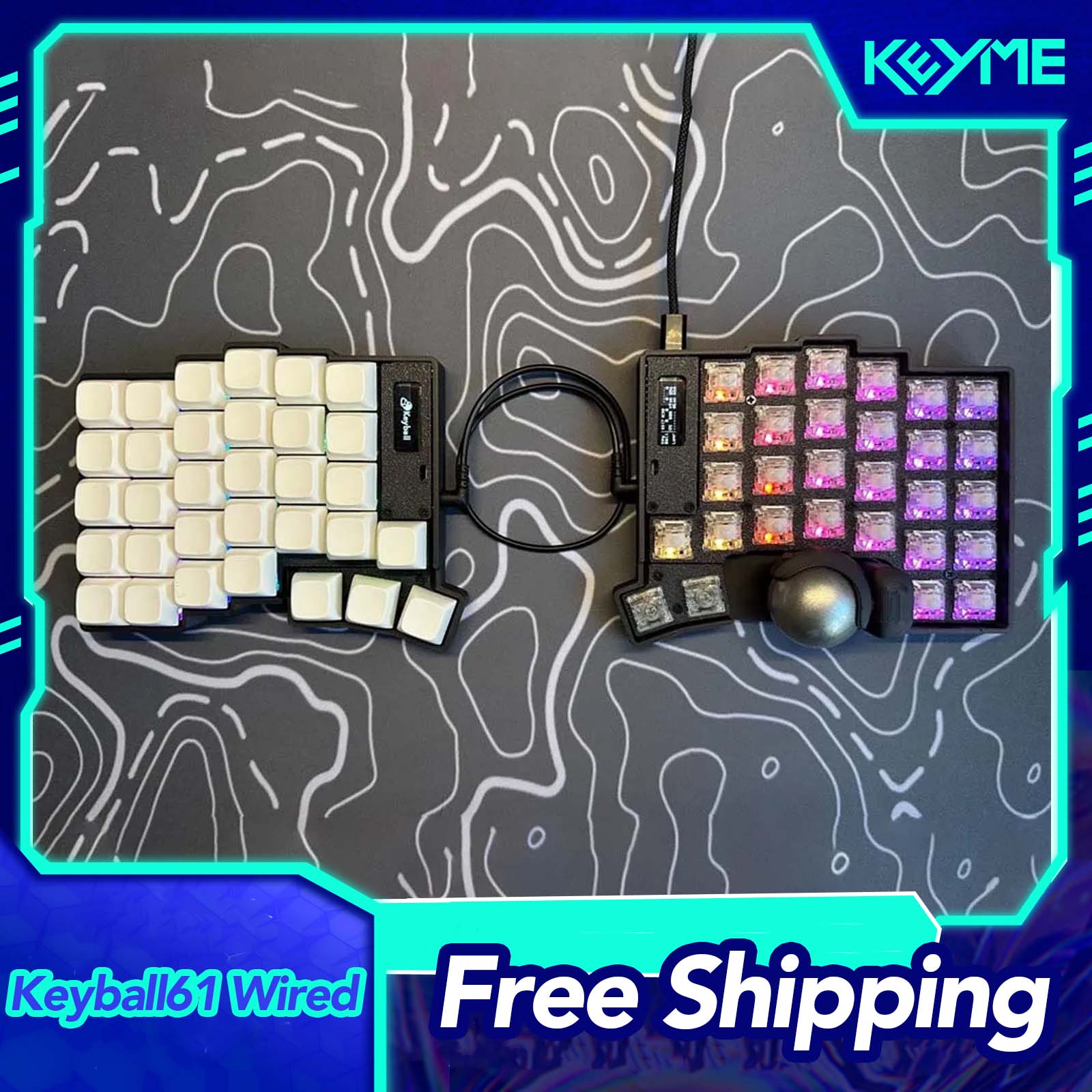 Keyball 39/44/61 Split Keyboar – Gaming Keyboard Extension Bewertung und Preis