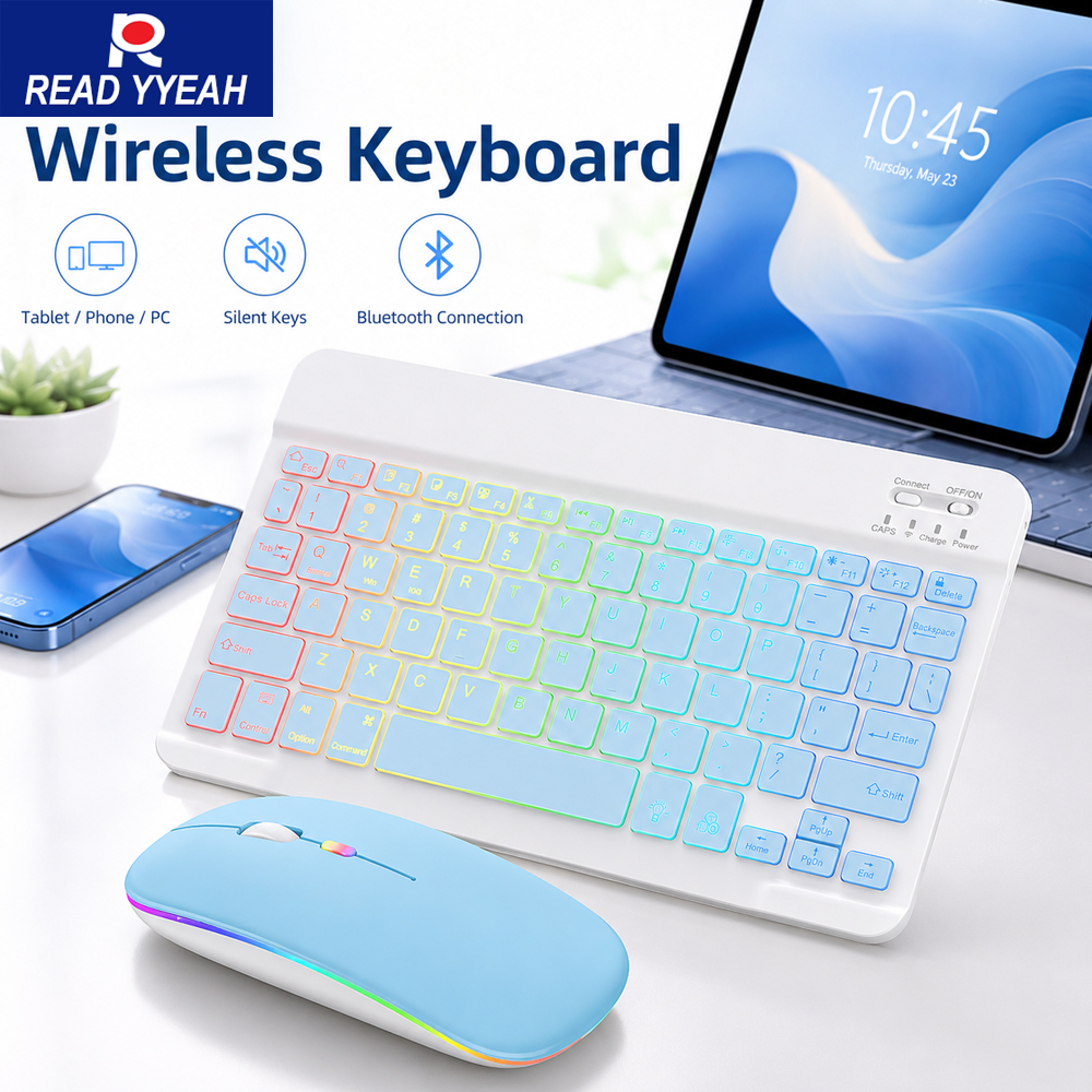 New Ultra Slim Portable 7 Colo – Gaming Keyboard Mouse Wireless Bewertung und Preis