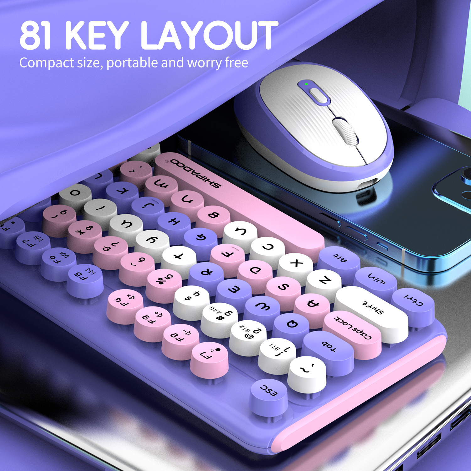 81 keys Bluetooth 2.4G Wireles – Gaming Keyboard And Mouse Combo Wireless Bewertung und Preis