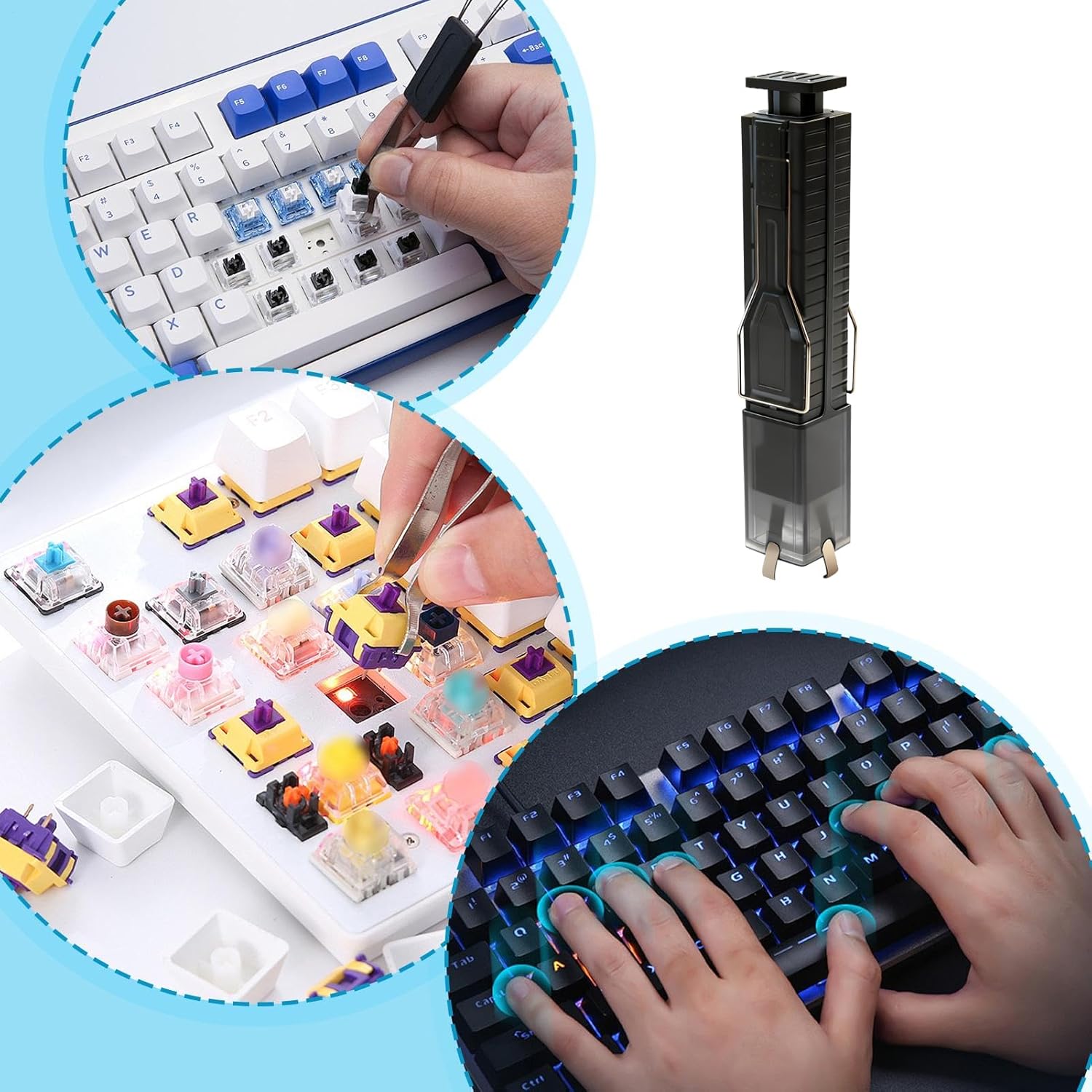 2-1pcs Keyboard Keycaps Puller – Keycap Puller Ring Bewertung und Preis