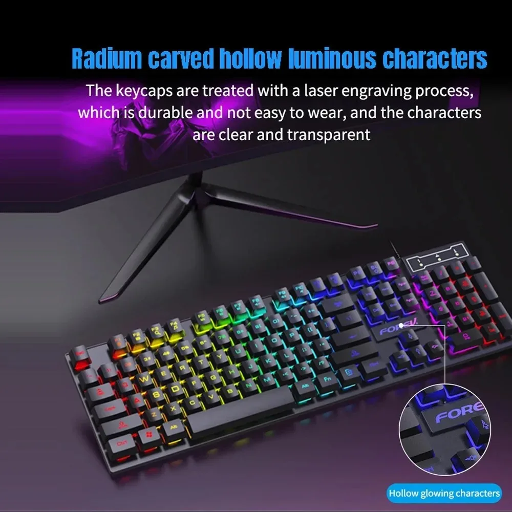 104 key Backlit Mechanical Key – Keyboard Mouse Bundle Gaming Bewertung und Preis