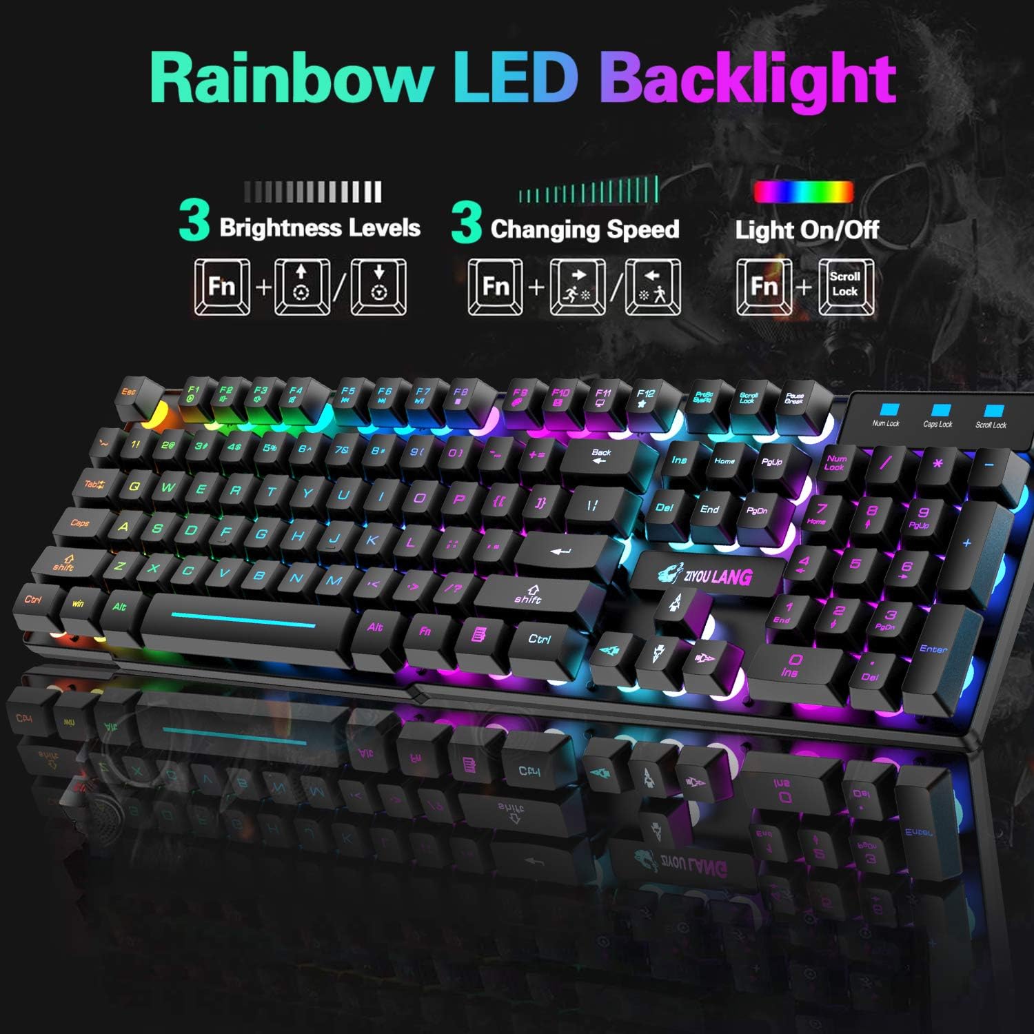 MAMBASNAKE x ZIYOU LANG T3 Wir – Gaming Keyboard And Mouse Combo Wireless Bewertung und Preis