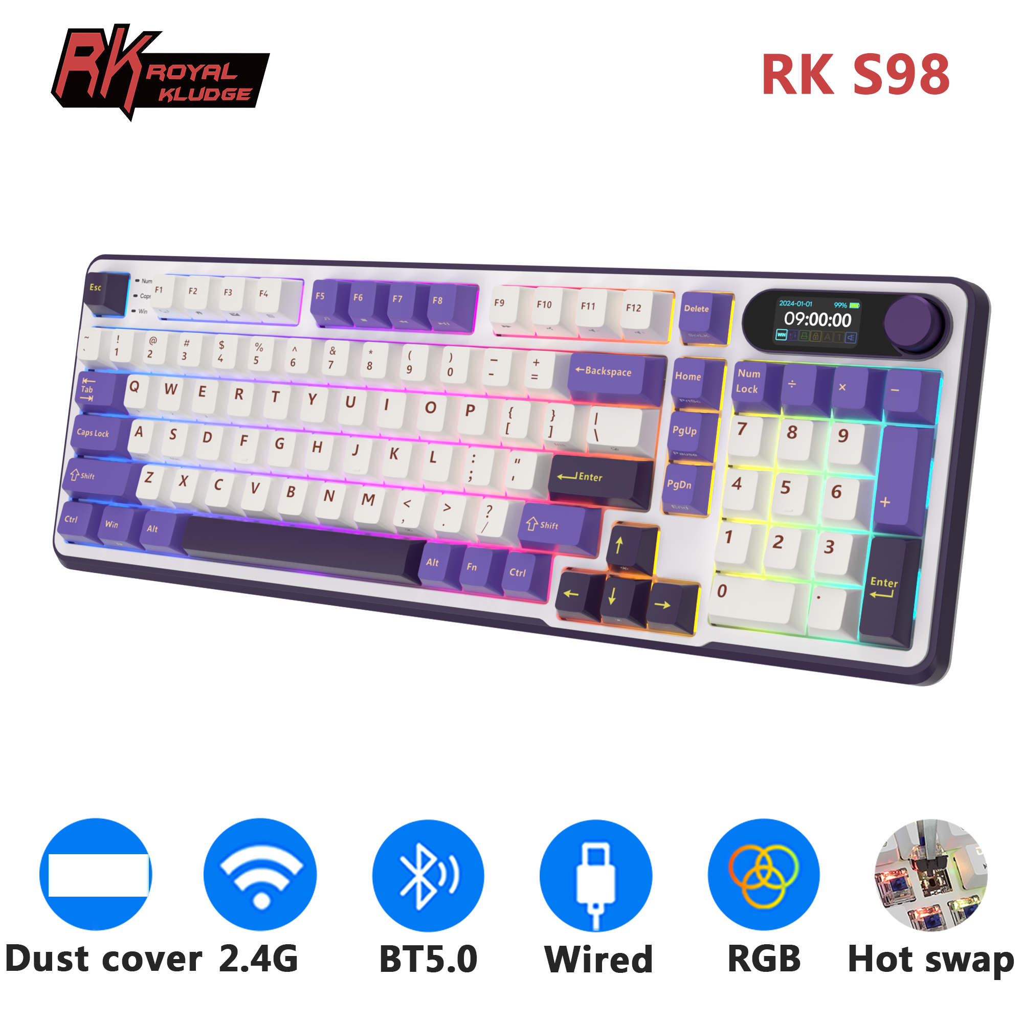 RK S98 ROYAL KLUDGE Wireless G – Gaming Keyboard Budget Bewertung und Preis