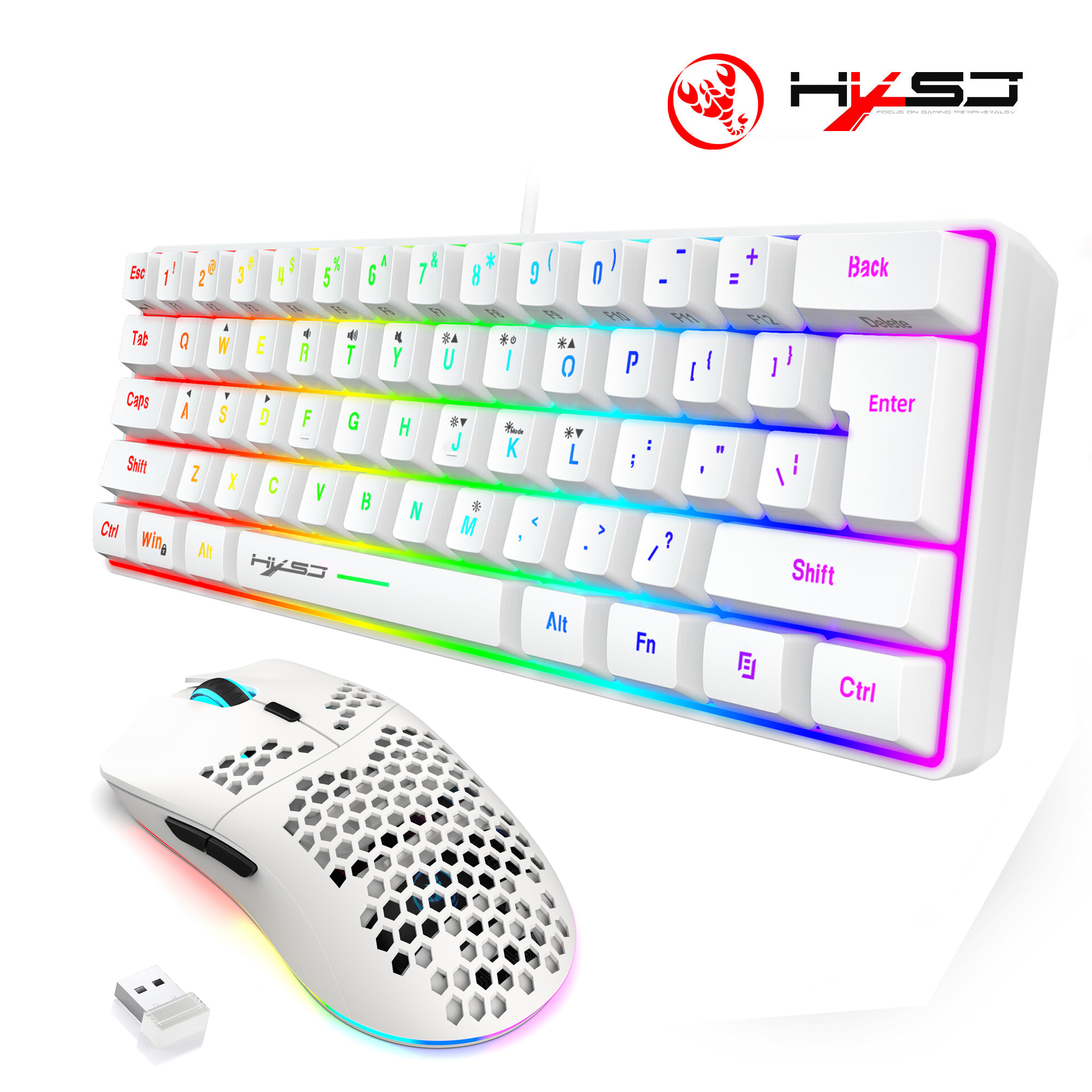 Hot sale 60% mini portable gam – Gaming Keyboard And Mouse Combo Wireless Bewertung und Preis