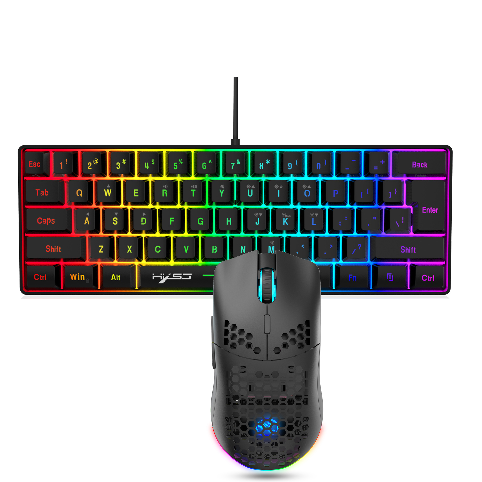 Hot sale 60% mini portable gam – Gaming Keyboard And Mouse Combo Wireless Bewertung und Preis