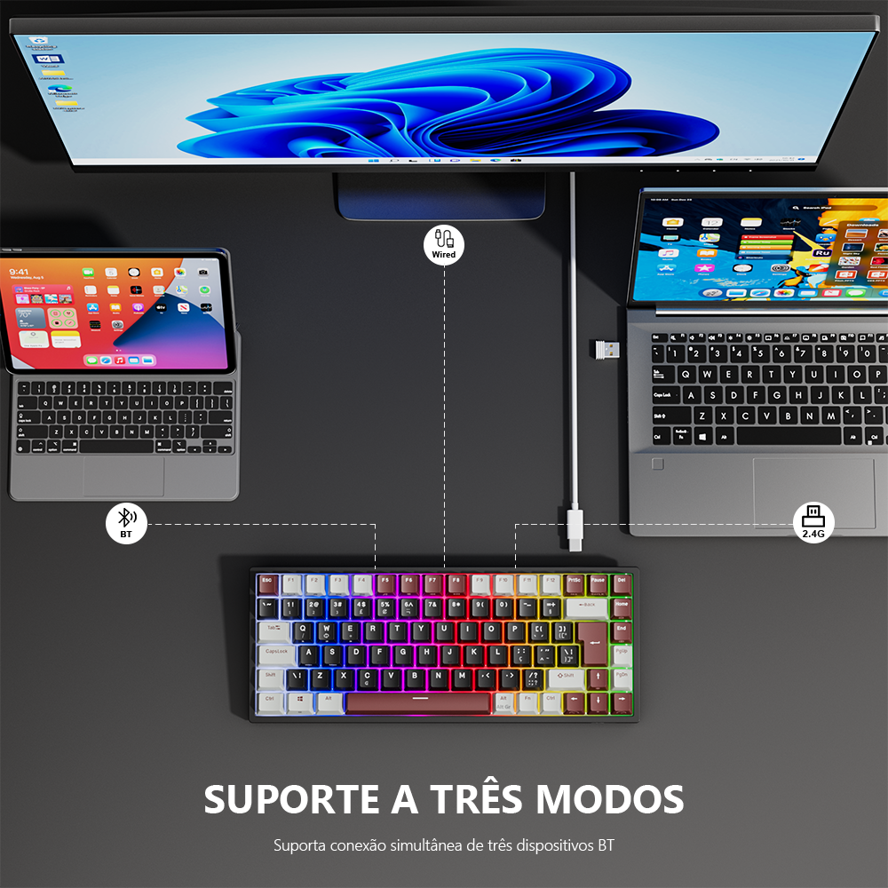 RK84 RK ROYAL KLUDGE Brazilian – Gaming Keyboard Budget Bewertung und Preis