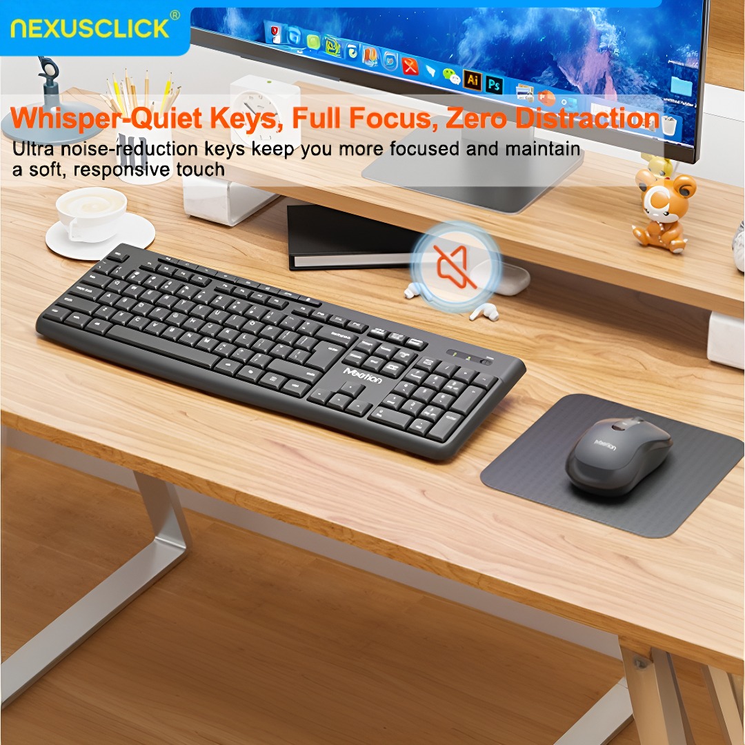 NexusClick Low-Profile Ergonom – Gaming Keyboard And Mouse Combo Wireless Bewertung und Preis