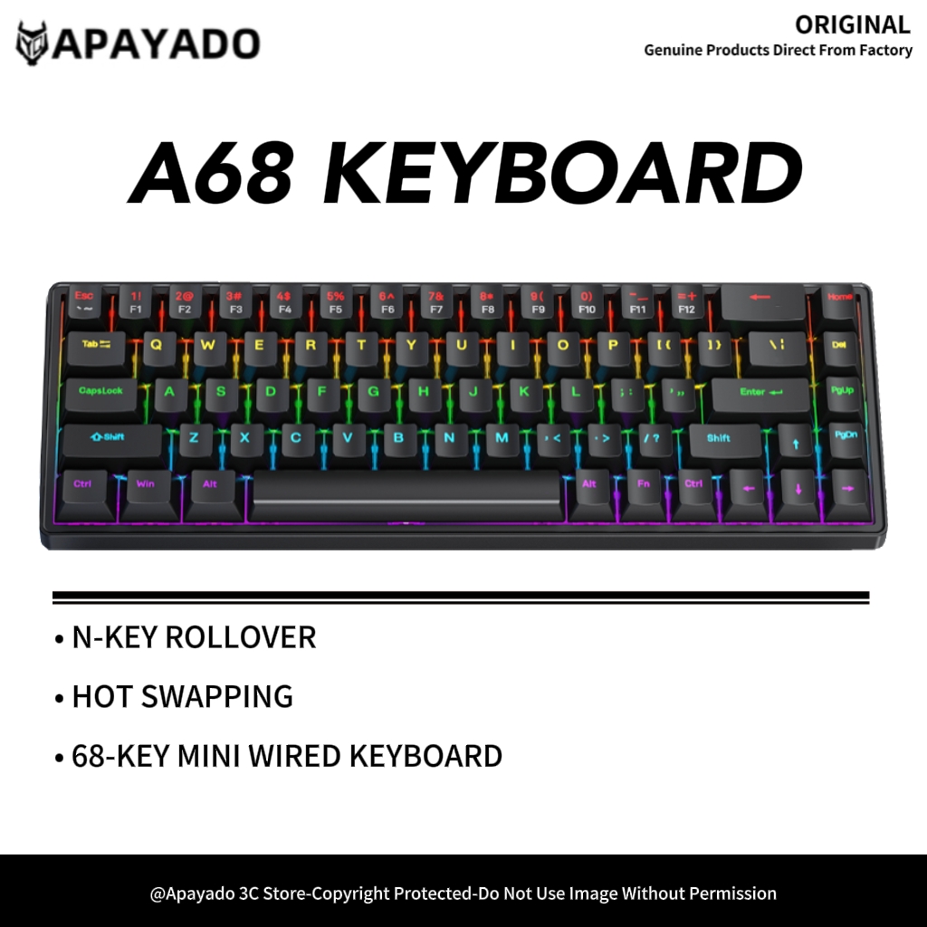 A68 Mini Mechanical Keyboard,A – Gaming Keyboard Budget Bewertung und Preis