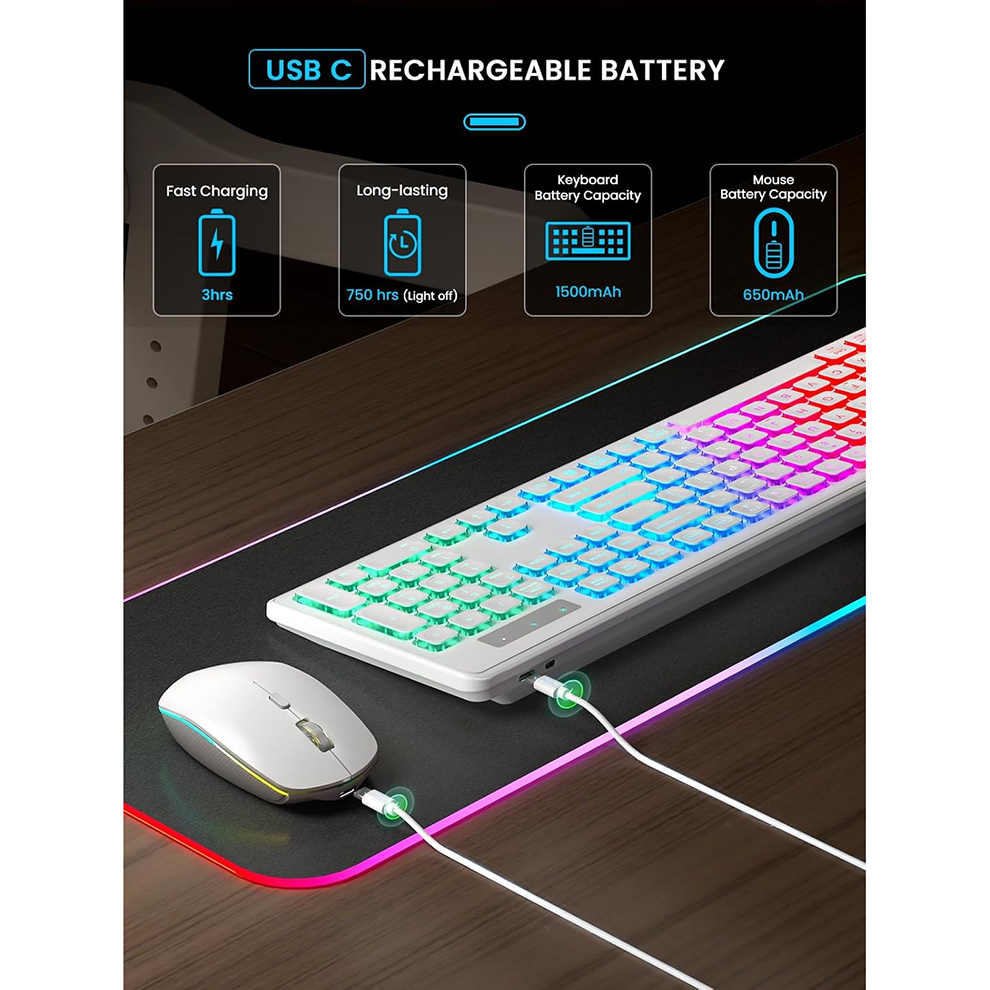Backlit Wireless Keyboard and  – Gaming Keyboard And Mouse Combo Wireless Bewertung und Preis