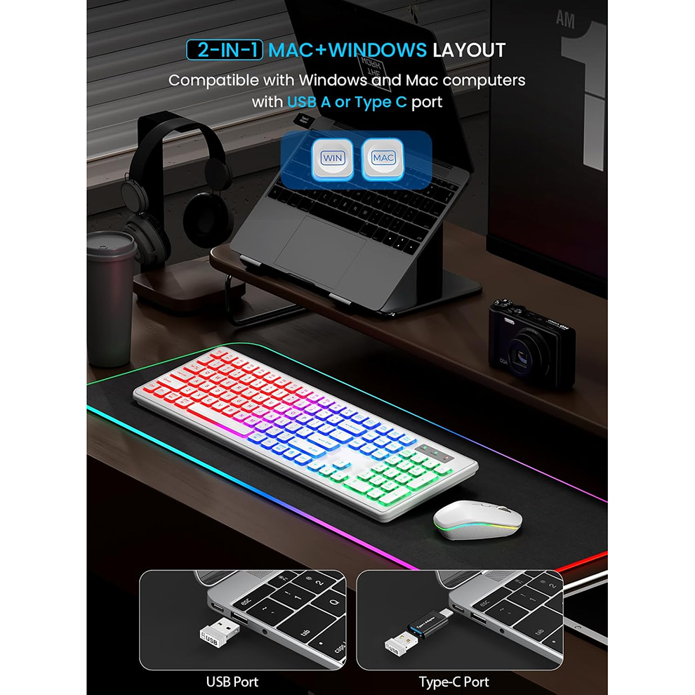 Backlit Wireless Keyboard and  – Gaming Keyboard And Mouse Combo Wireless Bewertung und Preis