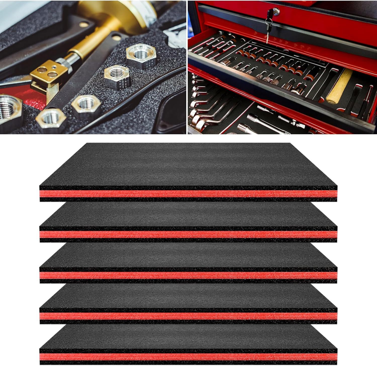 2/4pcs EPE Toolbox Foam for Or – Pe Foam Sheet Bewertung und Preis